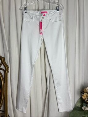 Lily Pulitzer South Ocean Skinny Jean Resort White NWT